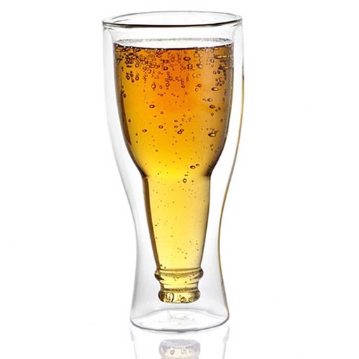[BBGL001] Avanti Beer Bottle Twin Wall Glass