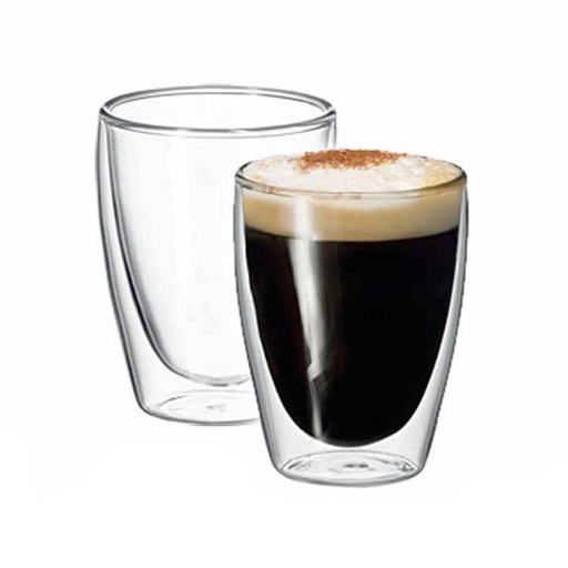 [ACTW001] Avanti Caffe 8pc Twin Wall Glass Set